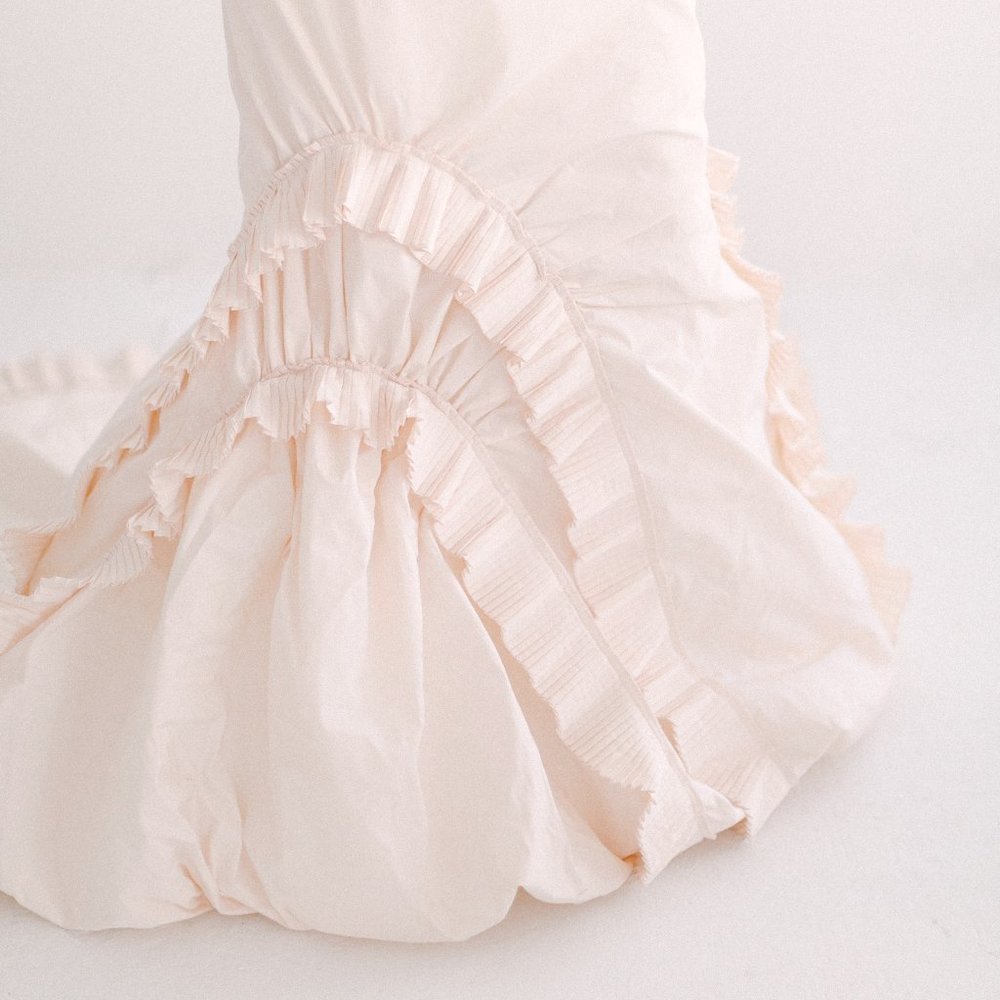 Vera Wang Couture Runway Gown Silk Taffeta Pink 2